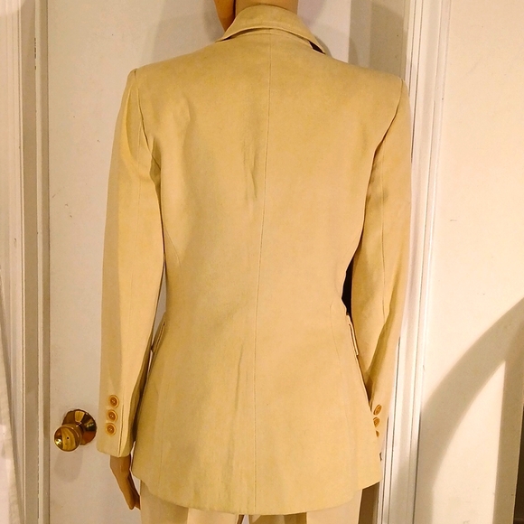 🔥Stunning Vertigo (Pour Laville Paris) Cream 2 Piece Pants Suit - Picture 9 of 16